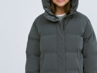 Пуховик для девочек, Серый