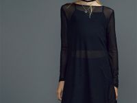 Удлинённый лонгслив со стразами для девочек, Черный