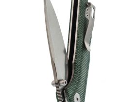 Складной нож Trivisa Arae-04G, сталь 14C28N, рукоять микарта