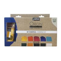Набор акрила Pebeo "ORIGIN" Set Essentials, матовый, 10 цв. х 60 мл