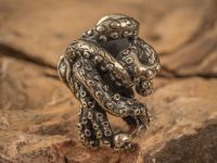 Бусина для темляка Осьминог, мельхиор