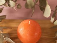 Свеча Fiamma круглая, оранжевая