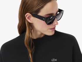 Женская двусторонняя толстовка Lacoste оверсайз