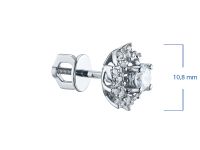 Пусеты из белого золота э0912пс11190200_white