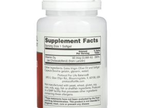 Protocol for Life Balance, Витамин D3, высокая эффективность, 2000 МЕ, 120 мягких таблеток