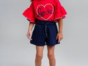 Шорты трикотажные для девочек, 2 шт в комплекте