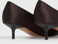 Сатиновые туфли-лодочки, Коричневый