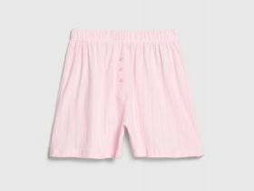 Пижамные шорты из ажурного трикотажа, Розовый