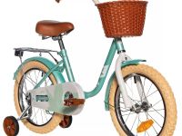 Детский велосипед Novatrack Maple 16, год 2025, цвет Голубой-Зеленый