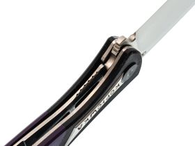Складной нож Reptilian Корюшка-01-01, сталь VG-10, рукоять Purple G10