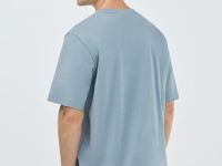 Футболка с морским принтом, Голубой