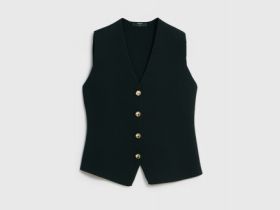 Жилет на пуговицах, Черный