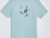 Свободная футболка с принтом