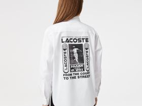 Женская рубашка Lacoste оверсайз