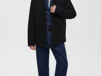 Утепленная куртка с вельветовым воротником