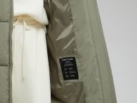 Длинный пуховик с капюшоном