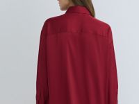 Блузка из сатина, Красный