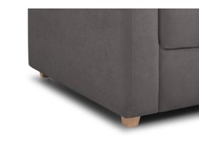 Диван угловой Бруквиль Велюр Серый