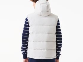 Мужской утеплённый жилет Lacoste с капюшоном