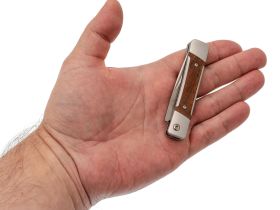 Нож Kizer Little Grand, сталь Nitro-V, рукоять алюминий/дерево