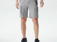 Мужские шорты Lacoste из смеси хлопка и льна