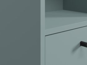 Стеллаж Сайрис 35x202 Серо-зеленый