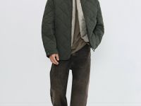 Лёгкая утеплённая куртка, Зеленый