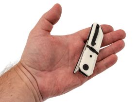 Складной нож Maxace Capsule-2, сталь 10CR15COMOV, рукоять G10, белый