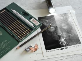 Карандаш чернографитный матовый Faber-Castell "Pitt Graphite Matt" 12В