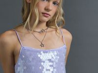 Платье с пайетками для девочек, Фиолетовый