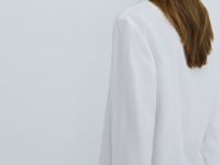 Блузка из лиоцелла, Белый