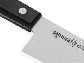 Нож кухонный Шеф Samura "HARAKIRI" (SHR-0085B) 208 мм, сталь AUS-8, рукоять ABS пластик, чёрный