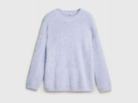 Джемпер из пушистой пряжи, Фиолетовый