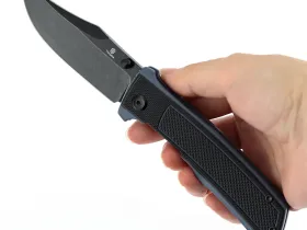 Складной нож Tenable Bison, сталь Nitro-V, рукоять G10, черный/серый