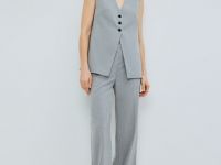 Жилет из поливискозы, Серый