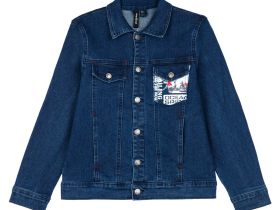 Куртка текстильная джинсовая для мальчиков