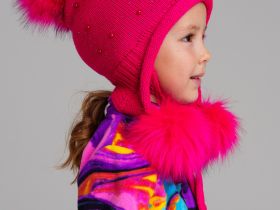 Шапка трикотажная для девочек