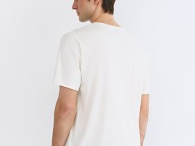 Футболка с необработанным краем, Белый