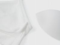 Базовый топ с вкладышами, Белый