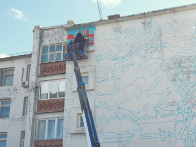 Первый мурал украсит село Пригородный под Якутском