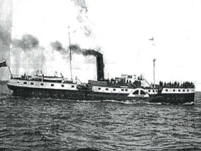 Пароход «Анохин», на котором с 17 по 25 июня 1933 г. И.В. Сталин, С.М. Киров и К.Е. Ворошилов совершили рейс по Беломорканалу