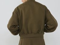 Бомбер изо льна, Зеленый