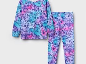 Термокомплект трикот. для девочек: фуфайка (футболка) с длин. рук, брюки для эпизод. использования