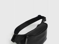 Поясная сумка из искусственной кожи, Черный