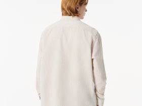 Мужская рубашка Lacoste из смеси хлопка и льна