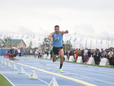 Кай Адамов вышел в лидеры по якутским прыжкам на Играх Манчаары