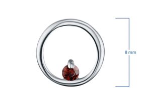 Подвеска из серебра с гранатом э0606пд09152100