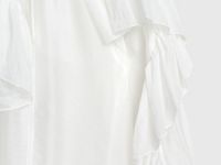 Блузка из лиоцелла с рюшами, Белый