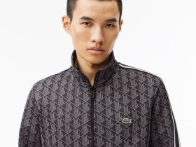 Мужская жаккардовая толстовка Lacoste PARIS с монограммой