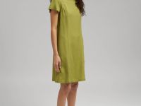 Платье мини изо льна и вискозы